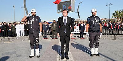 Başkan Balcıoğlu, Gaziler Günü nedeniyle çelenk sunma törenine katıldı