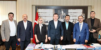 Başkan Balcıoğlu, İlçe Müftüsü Sağlam'ı ağırladı