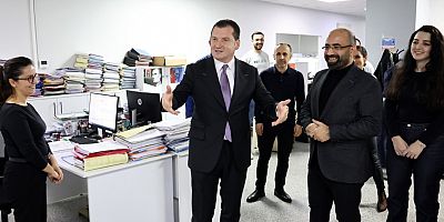 Başkan Balcıoğlu İmar Müdürlüğü’nü Ziyaret Etti