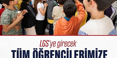 Başkan Balcıoğlu, LGS’ye girecek öğrencilere başarı diledi