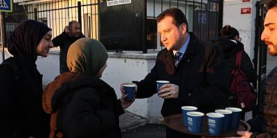 Başkan Balcıoğlu, Lise Öğrencilerine Çorba İkramı Yaptı