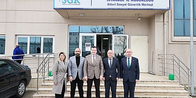 Başkan Balcıoğlu, SGK Müdürü ve İlçe Tarım ve Orman Müdürü’nü ziyaret etti