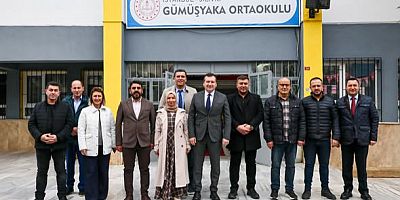 Başkan Balcıoğlu, tadilatı tamamlanan okulları ziyaret etti