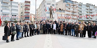 Başkan Balcıoğlu, Tıp Bayramı nedeniyle Atatürk’ün manevi huzuruna çelenk bıraktı