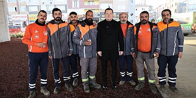 Başkan Balcıoğlu Viyadük Peyzaj Çalışmalarını Yerinde İnceledi