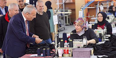 Başkan Çebi'den Tekstil Atölyelerine Ziyaret