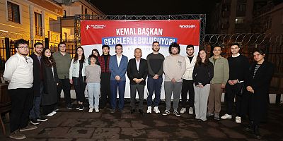 BAŞKAN ÇEBİ, GENÇLERLE BULUŞTU, FİKİR ALIŞVERİŞİNDE BULUNDU