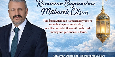 Başkan Hüseyin Sevinçtekin’den Ramazan Bayramı Mesajı