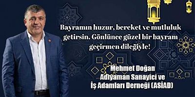 Başkan Mehmet Doğan’dan Ramazan Bayramı mesajı