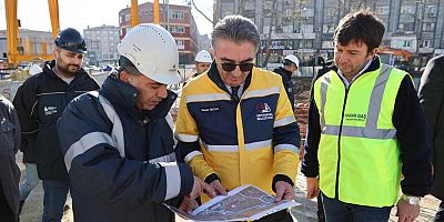 Başkan Mutlu Eyüpsultan-Bayrampaşa Tramvay Hattı’nda incelemelerde bulundu