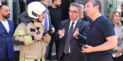 Başkan Mutlu, yangın yerinde incelemelerde bulundu