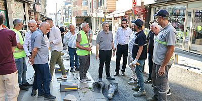 Başkan Vekili Akın, Bağlar Caddesi’ndeki yenileme çalışmalarını yerinde inceledi