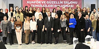 BAŞKAN VEKİLİ KARADENİZ, KUAFÖR VE GÜZELLİK SALONU İŞLETMECİLERİNİ AĞIRLADI