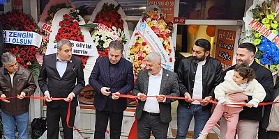 Başkan Yardımcısı Çiçek’ten Zübeyde Hanım Mahallesi’nde  Hazel Köfte işletmesinin açılışına katıldı.