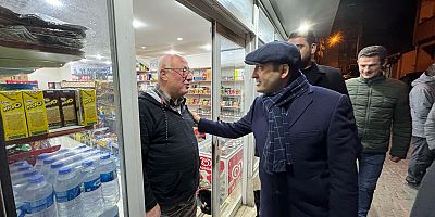 Başkan İnan Güney 'den İftar Sonrası Esnaf Ziyareti