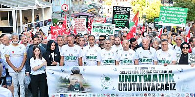 Bayrampaşa’da Srebrenitsa şehitleri için anlamlı yürüyüş