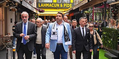 Beşiktaş Belediye Başkan Vekili Rasim Şişman,Beşiktaş'ta esnafı ziyaret etti