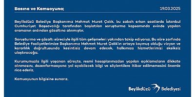 BEYLİKDÜZÜ BELEDİYESİ BASIN AÇIKLAMASI
