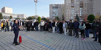 BEYLİKDÜZÜ BELEDİYESİ’NDEN ÇALIŞANLARINA YANGIN GÜVENLİK EĞİTİMİ