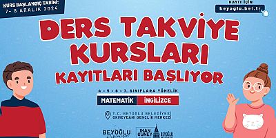 Beyoğlu’nda Öğrenciler İçin Ders Takviye Kursları Başladı