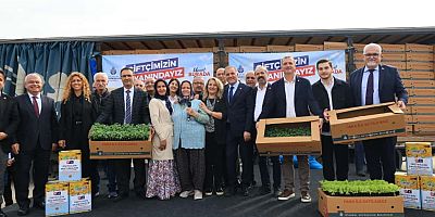 BİR İBB KLASİĞİ: ARI YEMİ VE KIŞLIK SEBZE FİDESİ DAĞITIM TÖRENİ DÜZENLENDİ