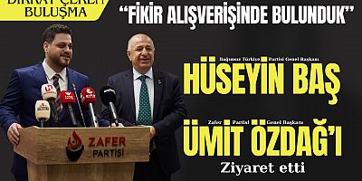 BTP Lideri Hüseyin Baş, Zafer Partisi Genel Başkanı Ümit Özdağ’ı ziyaret etti.