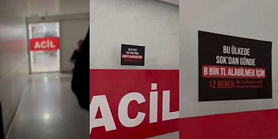 CHP BAĞCILAR GENÇLİK KOLLARI’NDAN YENİ DOĞAN ÇETESİ ADIMI: HASTANELERİN KAPISINA AFİŞLER ASILDI