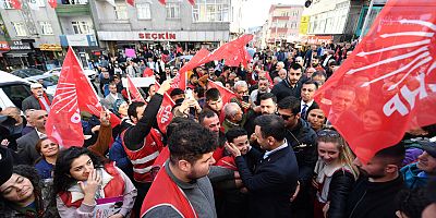 CHP İl Başkanı Özgür Çelik'den  Miting gibi açılış!