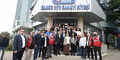 CHP İl Başkanı Özgür Çelik ve CHP Sultangazi İlçe Başkanı Kanber Koçak’tan Sanko Oto Sanayi Sitesi Ziyareti