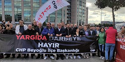 CHP İLÇE ÖRGÜTLERİ İSTANBUL ADLİYESİ'NDE 