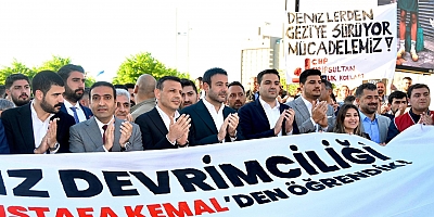 CHP İstanbul  3 Fidan için Dolmabahçe'ye yürüdü
