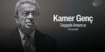 CHP'li Doruk Bulut,Kamer Genç'i vefatının 8. yılında andı
