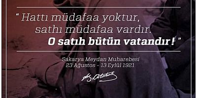 CHP'li Gökan Zeybek'ten Sakarya Meydan Muharebesi’nin 102. Yıl Dönümü Mesajı