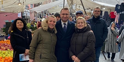 CHP'li Hakan Bahçetepe,Çarşı Pazar Geziyor