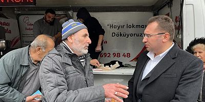 CHP'li Hakan Bahçetepe,şehitler için lokma dağıttı