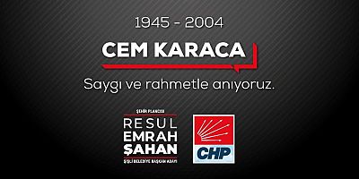 CHP'li Resul Emrah Şahan, Cem Karaca'yı andı
