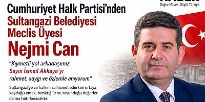 CHP'li Sultangazi Belediye Meclis Üyesi Nejmi Can'dan Anlamlı Mesaj: 