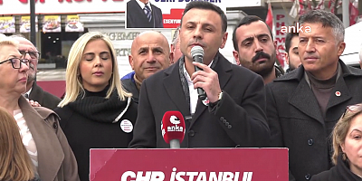 CHP'nin Esenyurt nöbeti….Özgür Çelik: “AK Parti'de Türkiye Büyük Millet Meclisi'nde 12 yıllık telefon konuşmaları incelendiğinde milletvekili kalmaz''