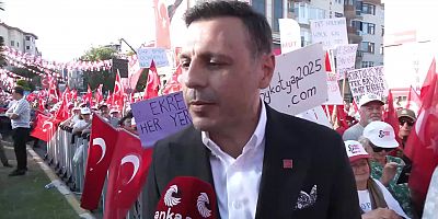 CHP'nin ''Millet İradesine Sahip Çıkıyor'' mitingi Tekirdağ'da... Özgür Çelik: ''İnsanlar adalete, özgürlüğe susamış durumdalar''