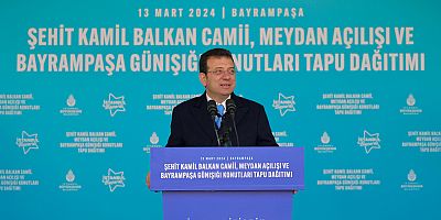 ÇOKLU AÇILIŞ VE TAPU DAĞITIM TÖRENİNDE KONUŞTU