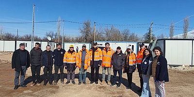Doç. Dr. Mustafa Aydın deprem bölgesinde inceleme yaptı