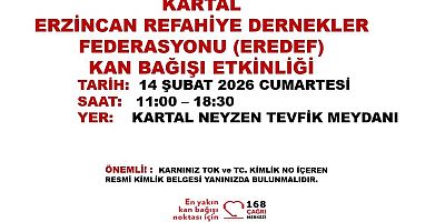 Erzincan Konfederasyonu’ndan Kartal’da Kan Bağışı Çağrısı: “Bir Ünite Kan, Bir Can”
