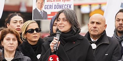 Esenyurt nöbetinde konuşan Üsküdar Belediye Başkanı Sinem Dedetaş: 