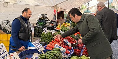 Fatih Sultan Mehmet Çiçek, Cumhuriyet Mahallesi’nde Pazar Esnafıyla Buluştu