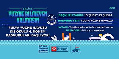 FULYA YÜZME HAVUZU KIŞ OKULU 4. DÖNEM BAŞVURULARI BAŞLADI
