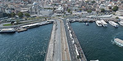 GALATA KÖPRÜSÜ'NDE 1. ETAP ÇALIŞMALARI TAMAMLANDI