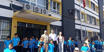 Gazi Mahallesi Muhtarı Ümit Doğan’dan Gazi İlk ve Ortaokulu’na Ziyaret