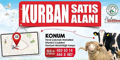 GAZİOSMANPAŞA’DA MODERN VE HİJYENİK KURBAN SATIŞ ALANI KURULDU