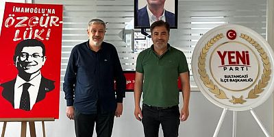 Hadi Dursun’dan Yeni Parti Sultangazi İlçe Başkanlığı’na Ziyaret
