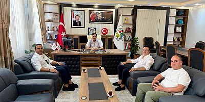Hasan Yaşar ve Hasan Gençalp'ten Sincik Belediye Başkanı Mehmet Korkut'a Ziyaret